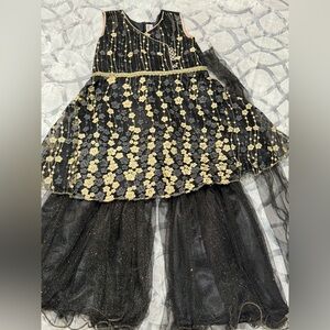 Pakistani girls dress with pants (sharara) size 2